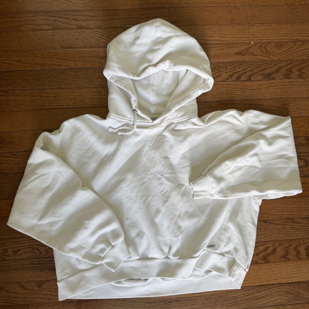 Abercrombie & Fitch White womens Hoodie Sweater